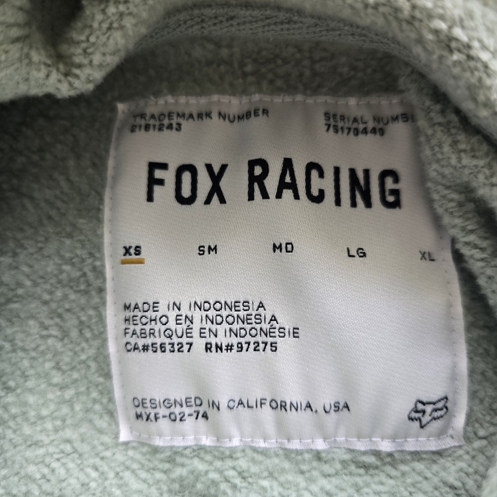 FOX Women's Sage Green Pullover Hoodie Sweatshirt XS - Picture 4 of 6